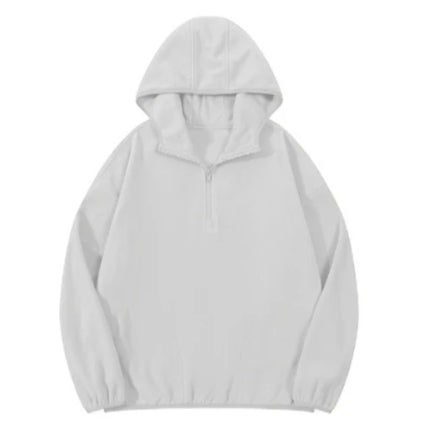ZB030 # women half zipper hoodies