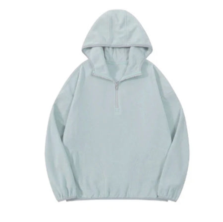 ZB030 # women half zipper hoodies