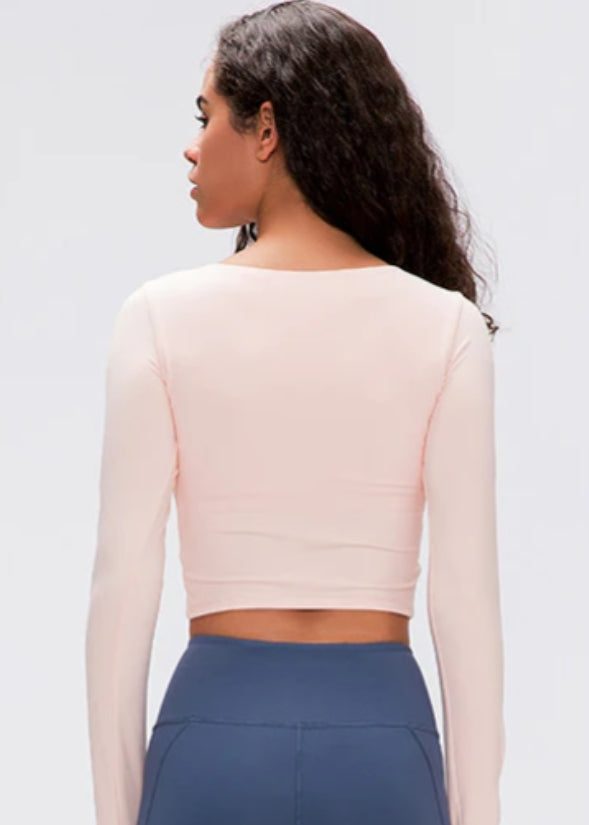 ZH-S2032 # LONG SLEEVED TOP WITH CHEST