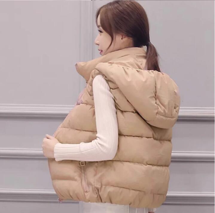Women Sleeveless Jacket White Duck Down Vest