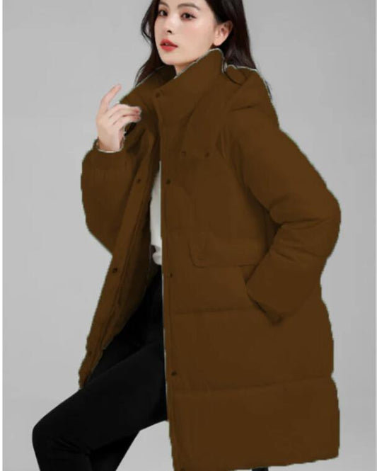 WINTER WATERPROOF HOODED LONGJACKET #CHANGKUANYURONGFU9GE