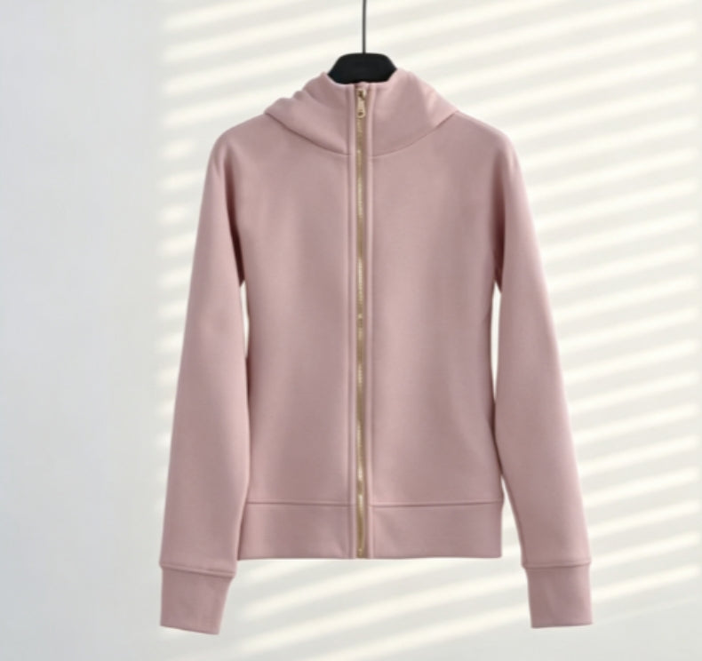 S-002 full zipper gold hoodies (US size）