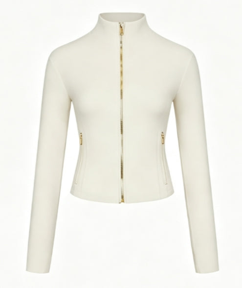 D-002 gold zipper jacket