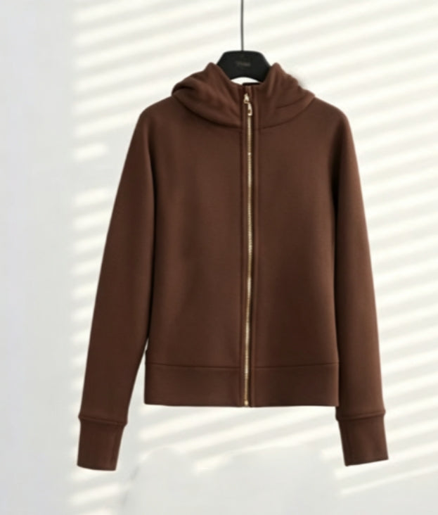 S-002 full zipper gold hoodies (US size）