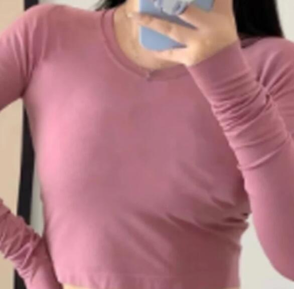 WOMEN SHORTER LONG SLEEVED T-SHIRT #2402