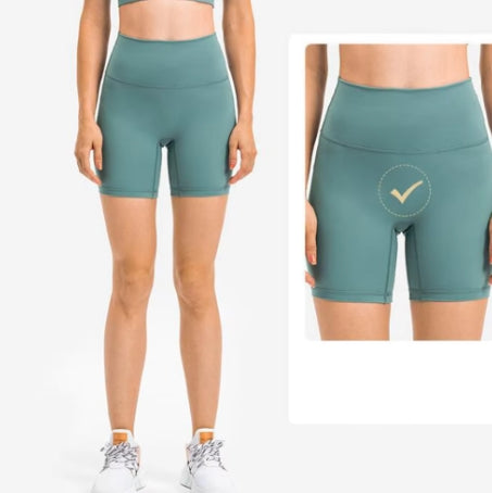 067 # High Waist Shorts Women Stretch Breathable Fitness Sports Leggings