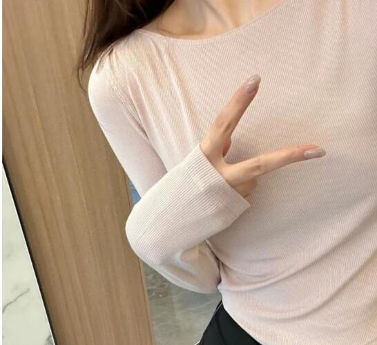 ShanD-081 - SPORT RIBBED CROPED SHIRT WOMEN