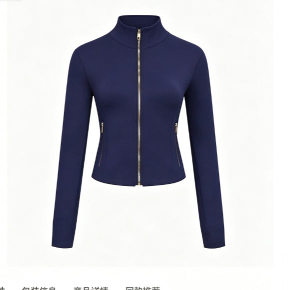 D-002 gold zipper jacket