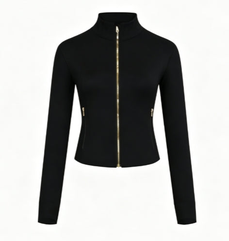D-002 gold zipper jacket