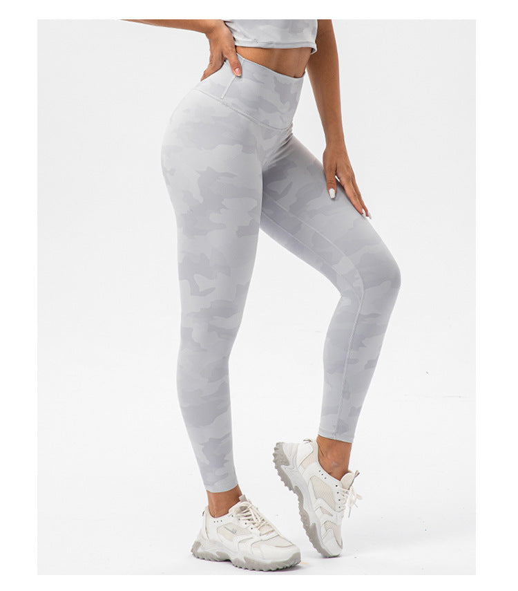 Women Workout Leggings High Waist Yoga Camo Leggings