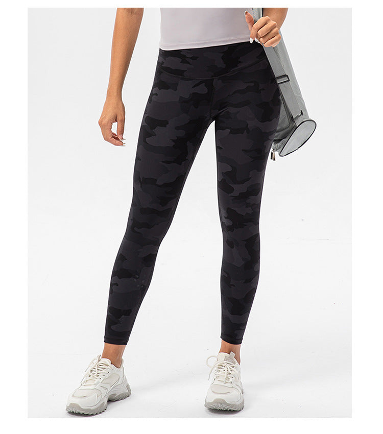 Women Workout Leggings High Waist Yoga Camo Leggings