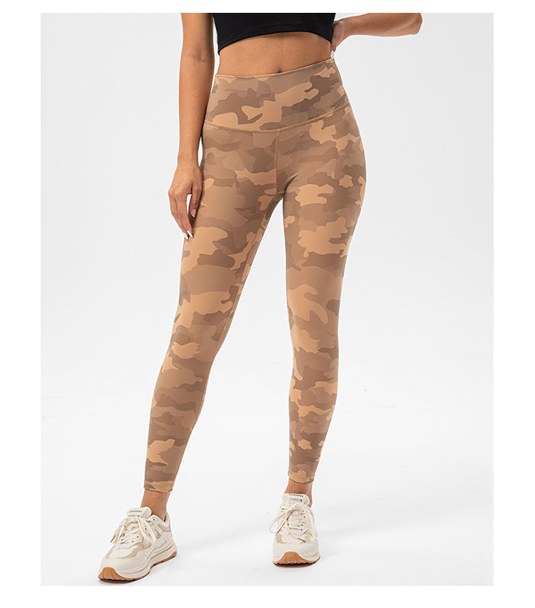 Women Workout Leggings High Waist Yoga Camo Leggings