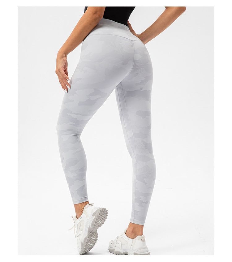 Women Workout Leggings High Waist Yoga Camo Leggings