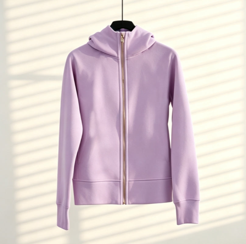 S-002 full zipper gold hoodies (US size）
