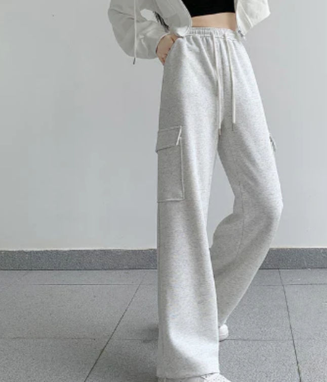 WOMEN LOOSE CARGO PANTS #GUANGZHOU- 6614