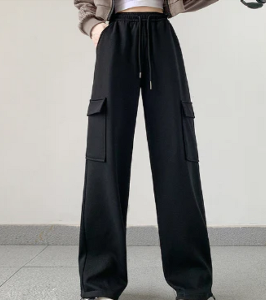 WOMEN LOOSE CARGO PANTS #GUANGZHOU- 6614