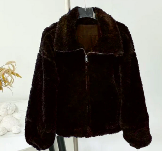 WOMEN'S LAMB WOOL JACKET #230062