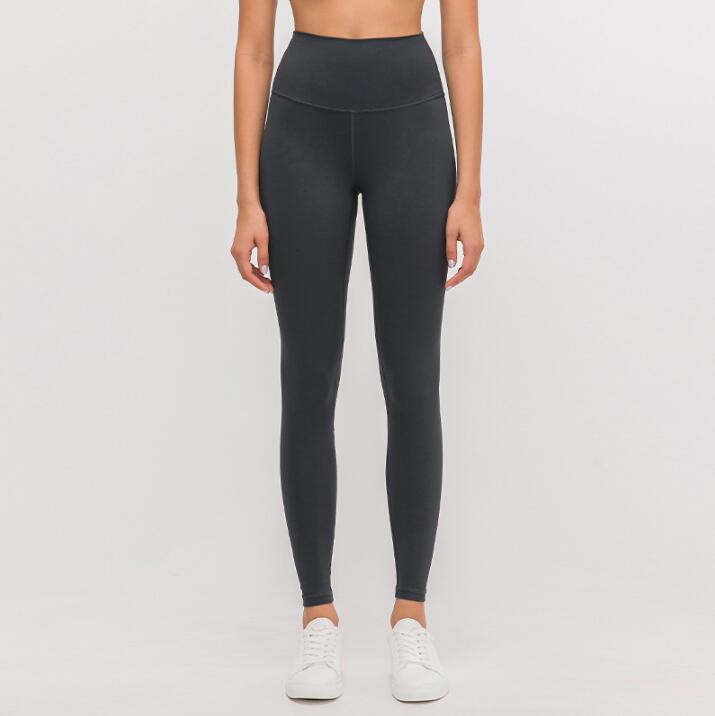 19037 # 4-way stretching yoga leggings Running Pants 25''   WAIST