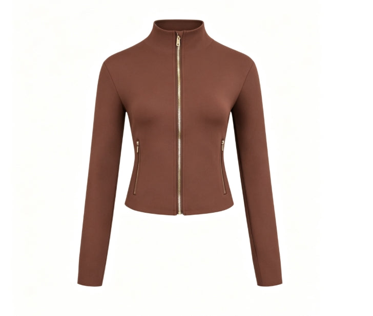 D-002 gold zipper jacket