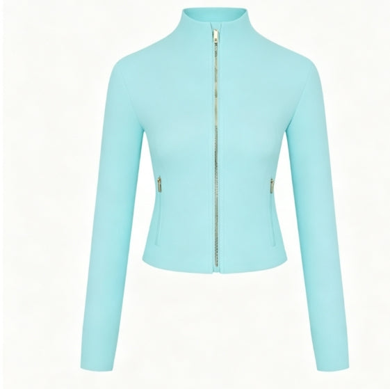 D-002 gold zipper jacket