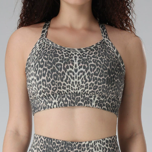 leopard bra short legging