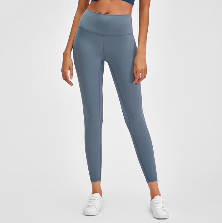 19037 # 4-way stretching yoga leggings Running Pants 25''   WAIST