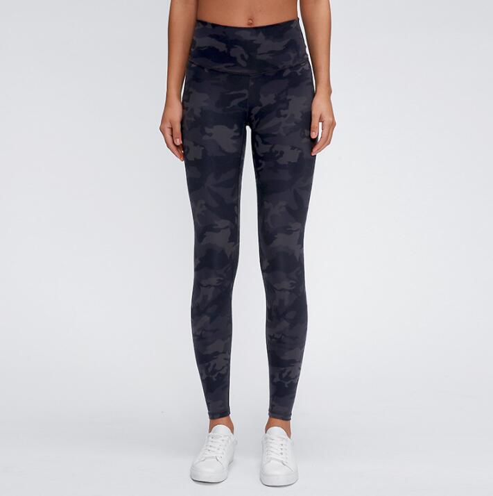 19037 # 4-way stretching yoga leggings Running Pants 25''   WAIST