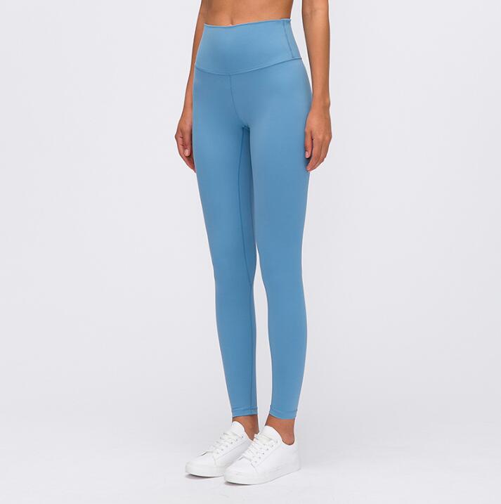 19037 # 4-way stretching yoga leggings Running Pants 25''   WAIST