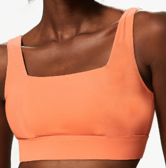 C135 # WOMEN RIBBED SPLICING BRA