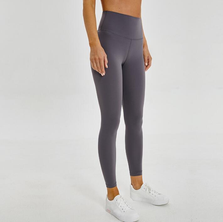 19037 # 4-way stretching yoga leggings Running Pants 25''   WAIST