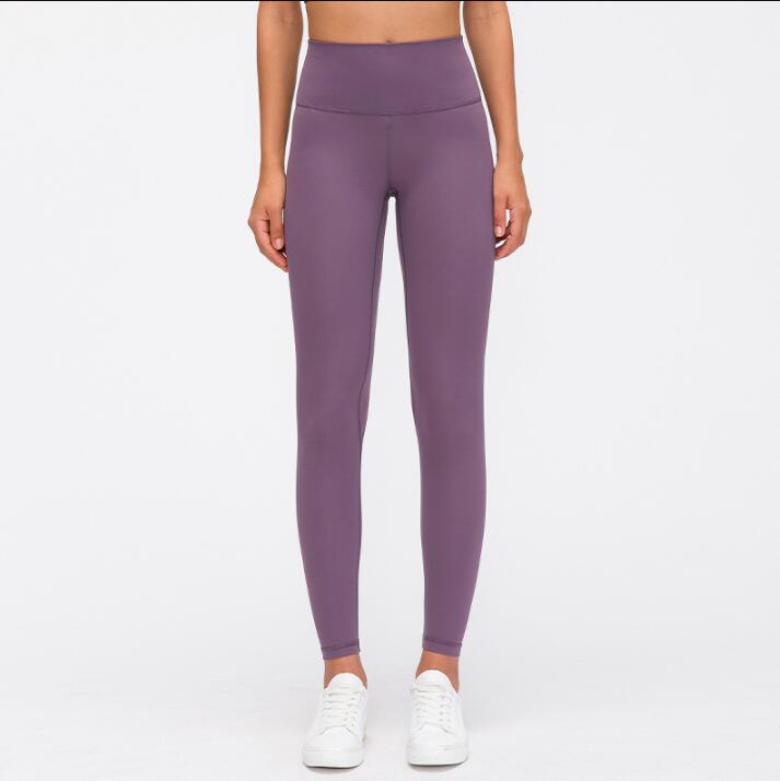 19037 # 4-way stretching yoga leggings Running Pants 25''   WAIST
